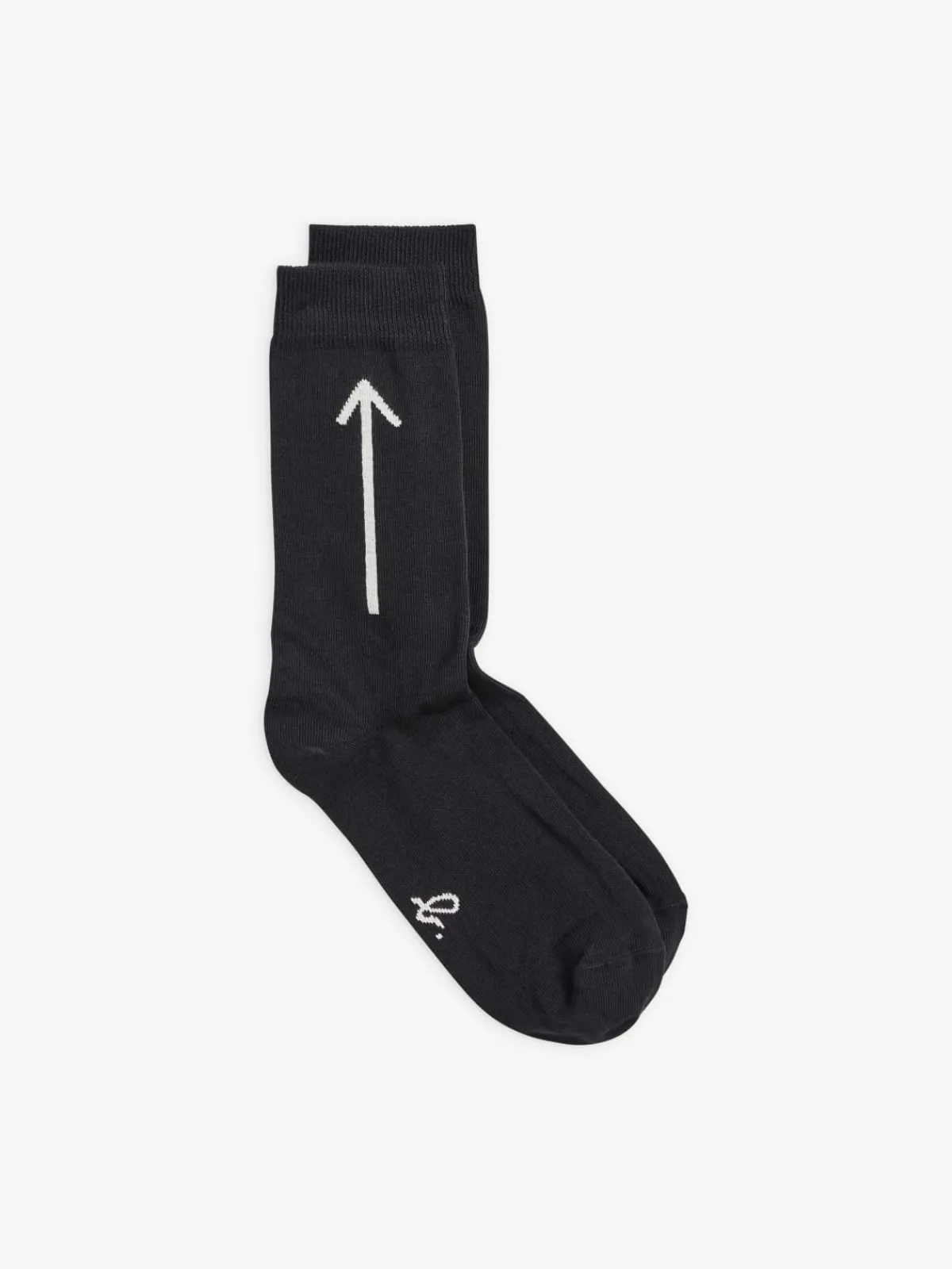 Black Cotton Flèche(Arrow) Socks<agnès b. Best Sale