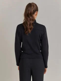 Black Cotton Fleece Fifre Snap Jacket<agnès b. Online
