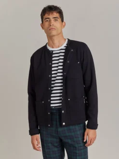 Black Cotton Fleece Khelian Cardigan<agnès b. Best Sale