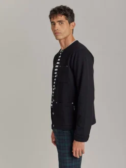 Black Cotton Fleece Khelian Cardigan<agnès b. Best Sale