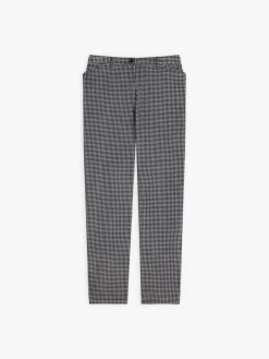 Black Cotton Gingham Print Elvy Pants<agnès b. Cheap