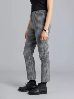 Black Cotton Gingham Print Elvy Pants<agnès b. Cheap