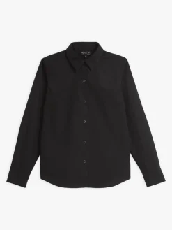 Black Cotton Jasmine Shirt<agnès b. Hot