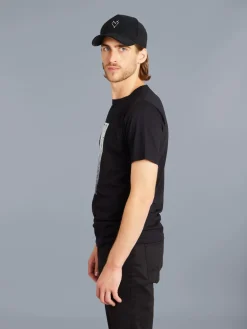 Black Cotton Jersey Brando T-shirt With Artist L'Atlas<agnès b. Shop