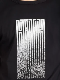 Black Cotton Jersey Brando T-shirt With Artist L'Atlas<agnès b. Shop