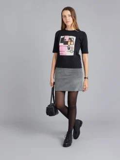 Black Cotton Jersey Brando T-shirt Artist Simon English<agnès b. Clearance