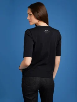 Black Cotton Jersey Brando T-shirt With Artist Rafael Gray<agnès b. Cheap