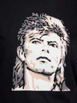 Black Cotton Jersey Brando T-shirt With Artist Rafael Gray<agnès b. Cheap