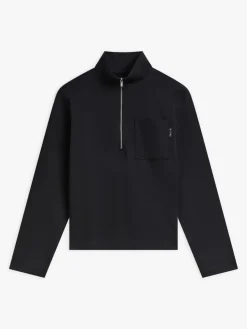 Black Cotton Jersey Kent Polo Shirt<agnès b. Outlet