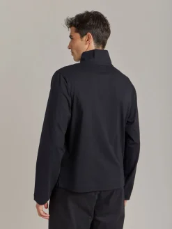 Black Cotton Jersey Kent Polo Shirt<agnès b. Outlet