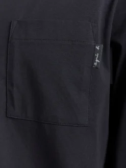 Black Cotton Jersey Kent Polo Shirt<agnès b. Outlet