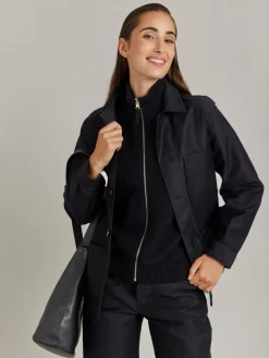 Black Cotton Jersey Reversible Jacket<agnès b. Best Sale
