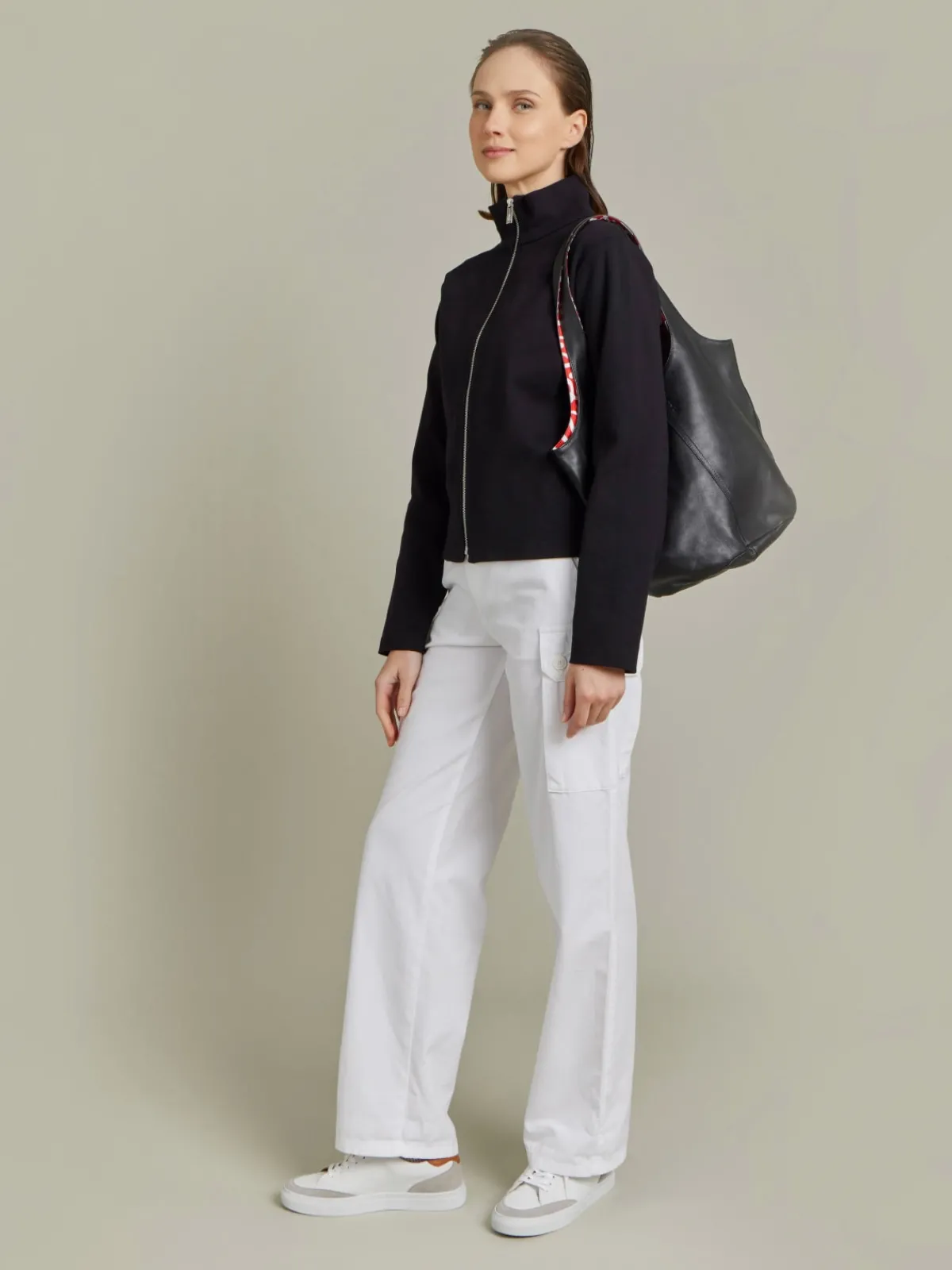 Black Cotton Jersey Yvette Cardigan<agnès b. Sale