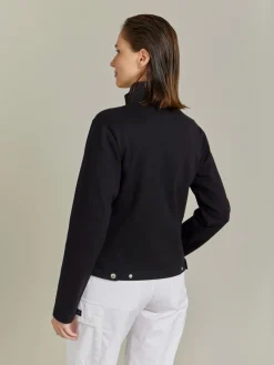 Black Cotton Jersey Yvette Cardigan<agnès b. Sale