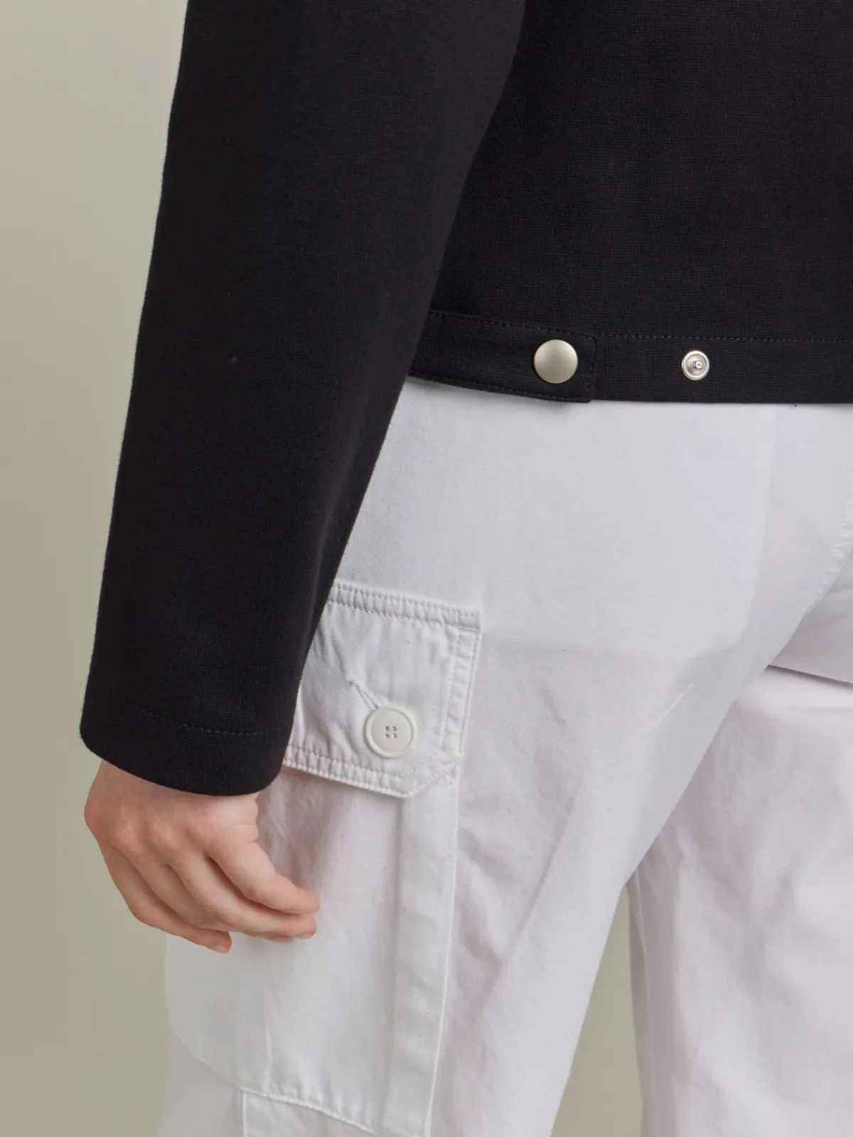 Black Cotton Jersey Yvette Cardigan<agnès b. Sale