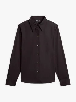 Black Cotton Jimi Shirt<agnès b. Clearance