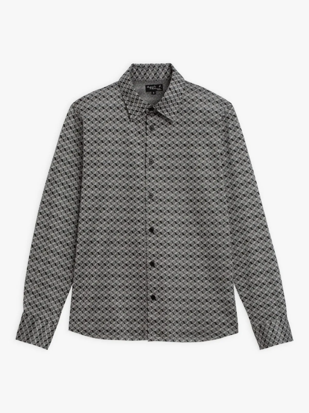 Black Cotton John Shirt<agnès b. Outlet
