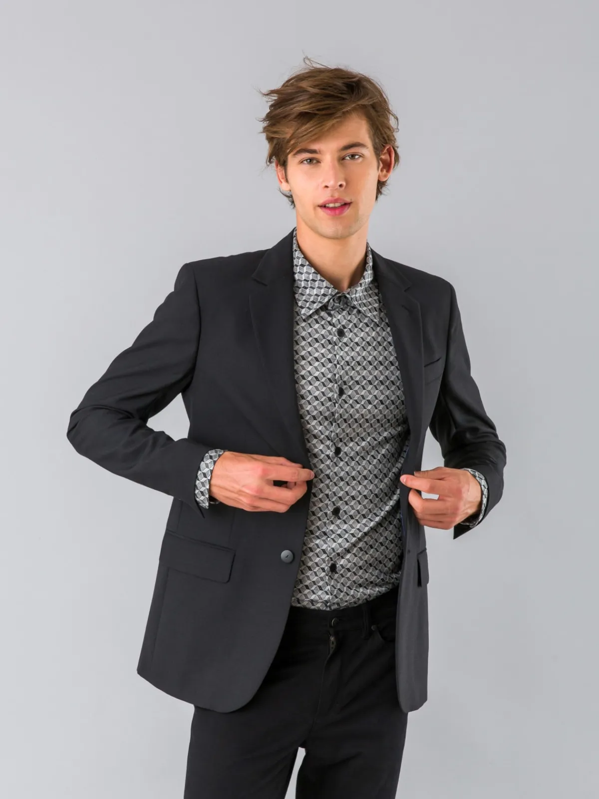 Black Cotton John Shirt<agnès b. Outlet