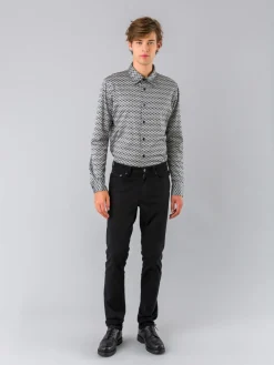 Black Cotton John Shirt<agnès b. Outlet