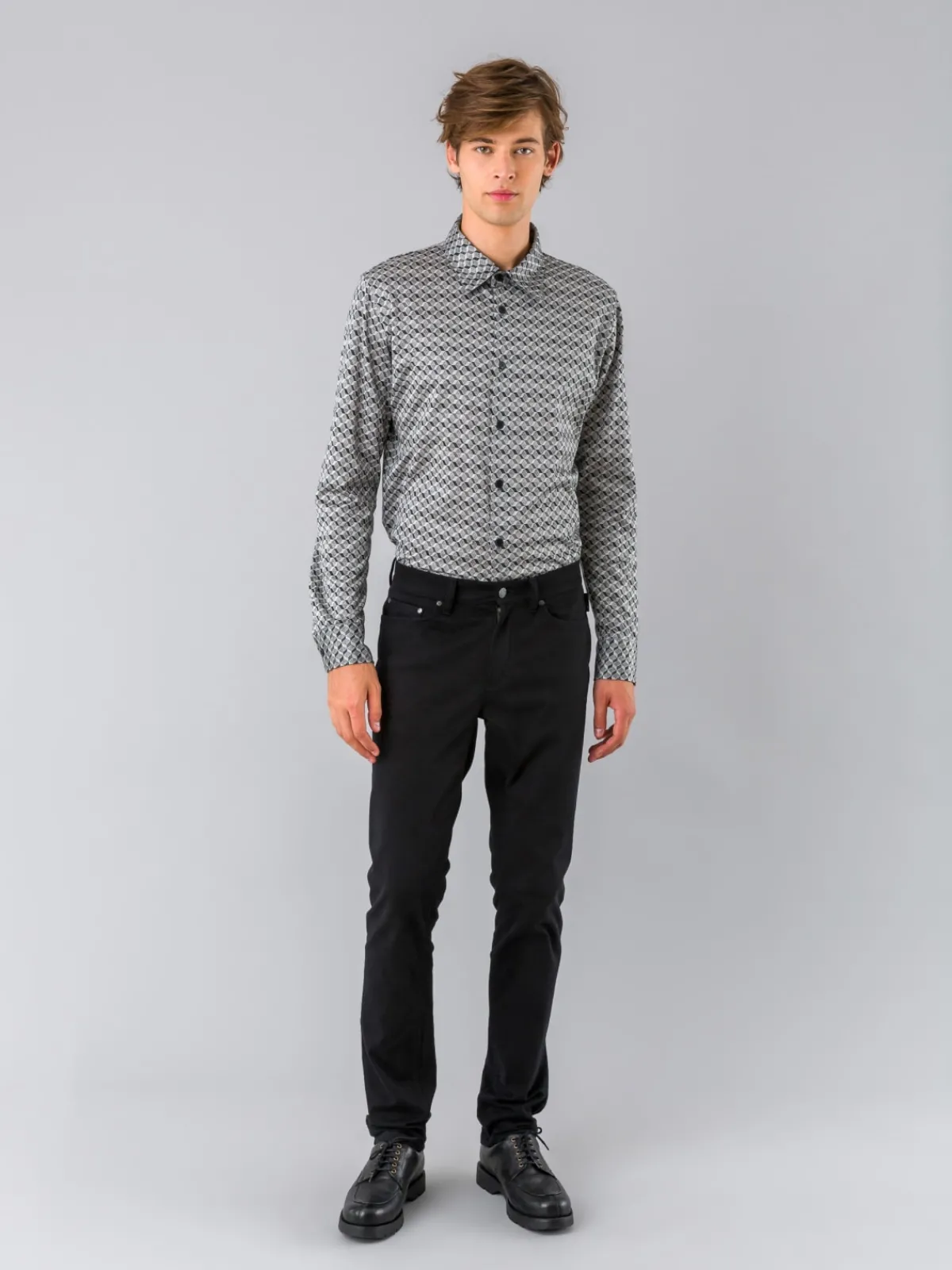 Black Cotton John Shirt<agnès b. Outlet