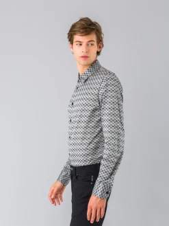 Black Cotton John Shirt<agnès b. Outlet