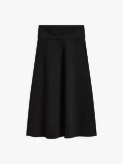 Black Cotton Long Flared Polly Skirt<agnès b. Sale