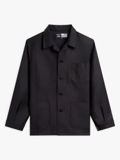 Black Cotton Men's Jacket X Dolmen<agnès b. Clearance