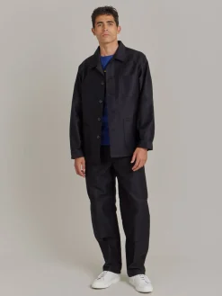 Black Cotton Men's Jacket X Dolmen<agnès b. Clearance