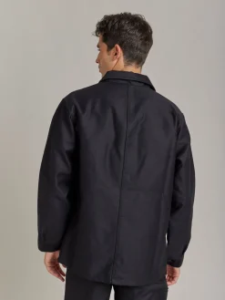 Black Cotton Men's Jacket X Dolmen<agnès b. Clearance