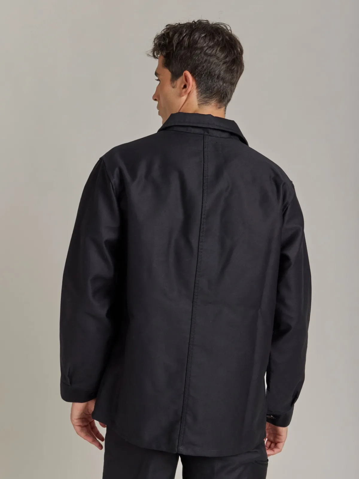 Black Cotton Men's Jacket X Dolmen<agnès b. Clearance