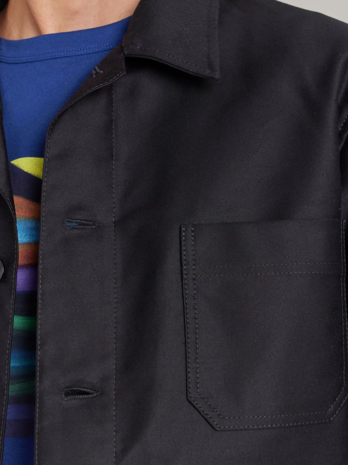 Black Cotton Men's Jacket X Dolmen<agnès b. Clearance