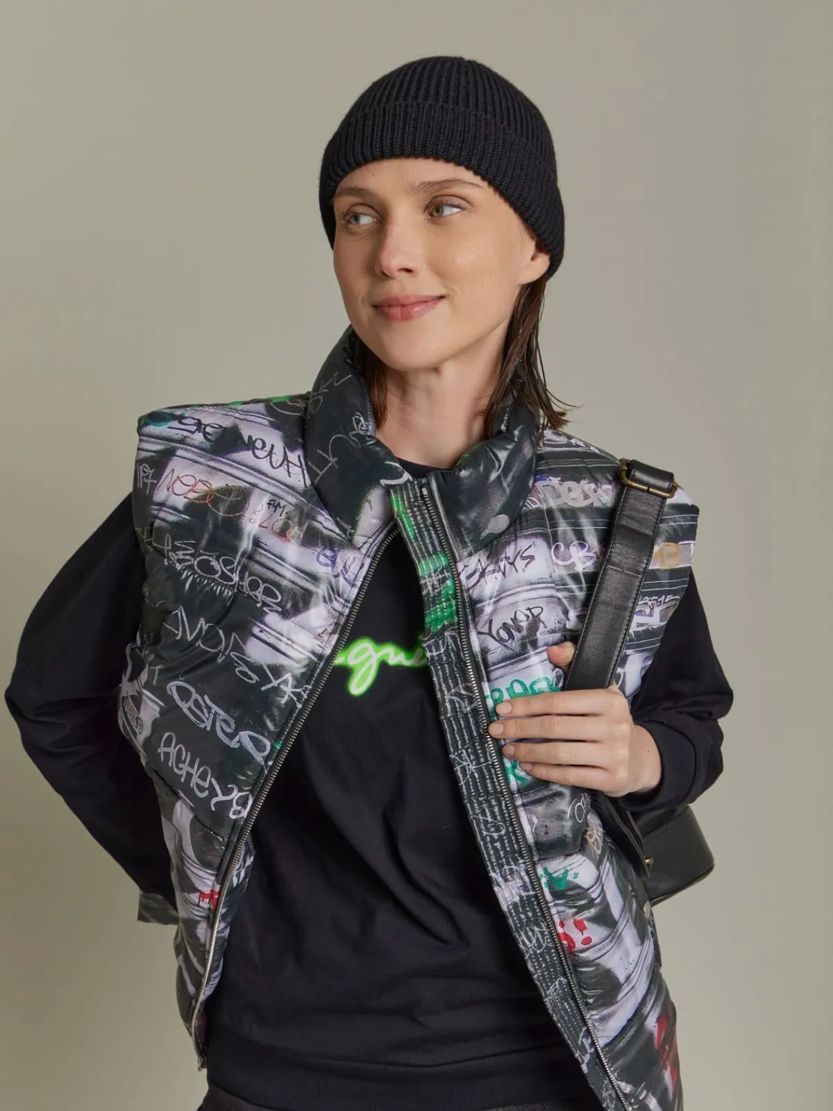 Black Cotton Neon "" Logo Sweatshirt<agnès b. Best