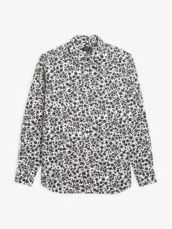 Black Cotton Print Andy Shirt<agnès b. Online