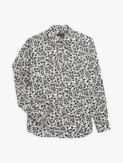 Black Cotton Print Andy Shirt<agnès b. Online