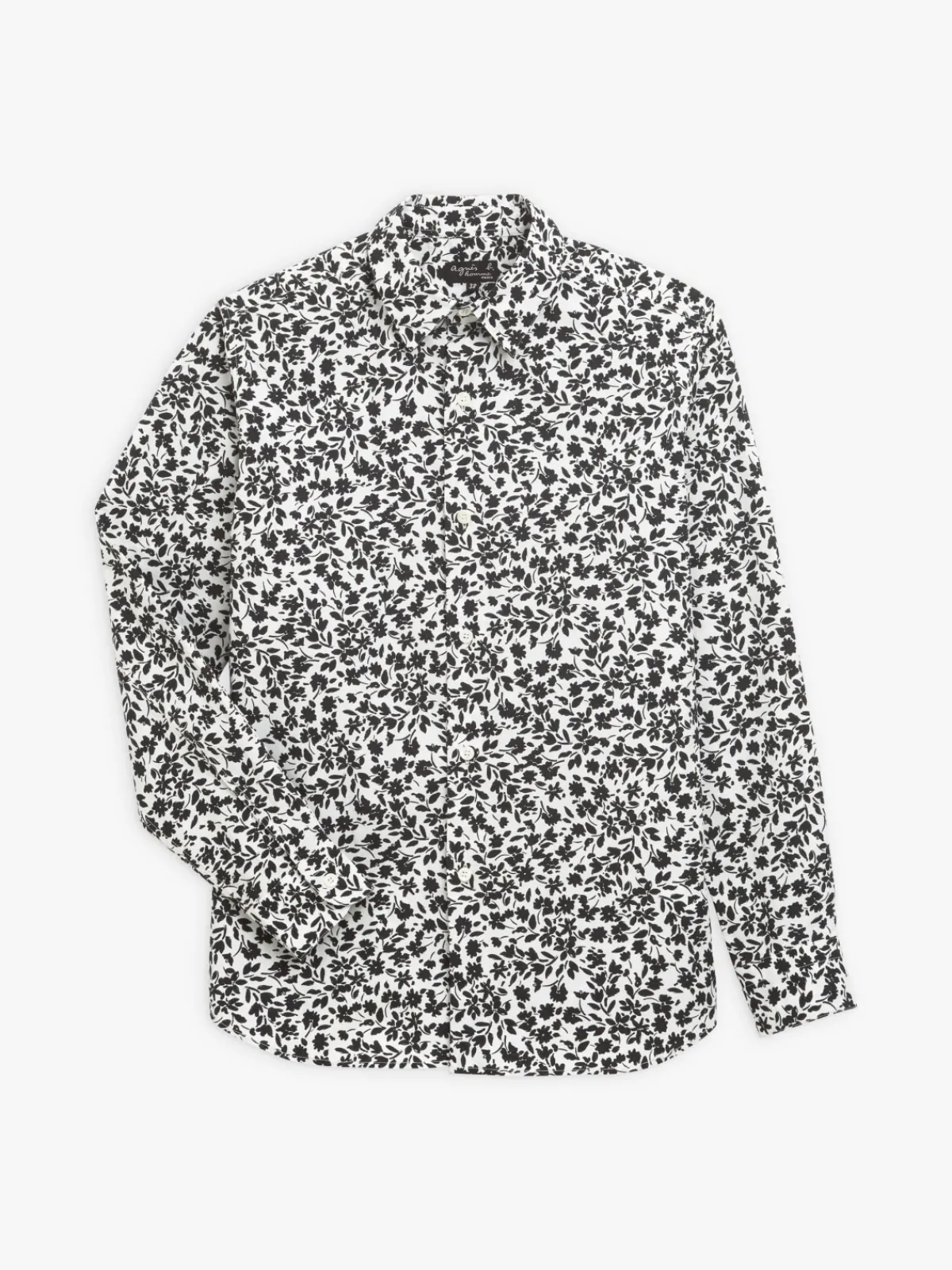 Black Cotton Print Andy Shirt<agnès b. Online