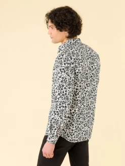 Black Cotton Print Andy Shirt<agnès b. Online
