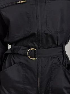 Black Cotton Satin Jumpsuit<agnès b. Best Sale