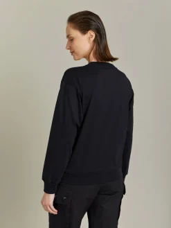 Black Cotton Screen-printed Sweatshirt<agnès b. Discount