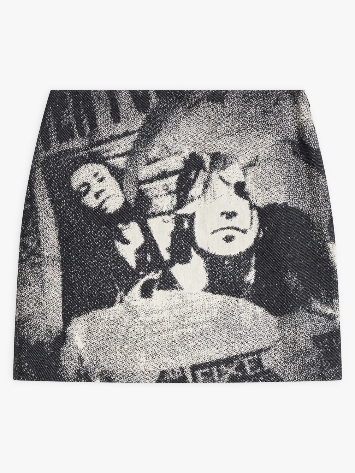Black Cotton Trapeze Erin Skirt<agnès b. Store