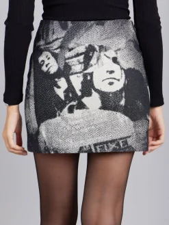 Black Cotton Trapeze Erin Skirt<agnès b. Store