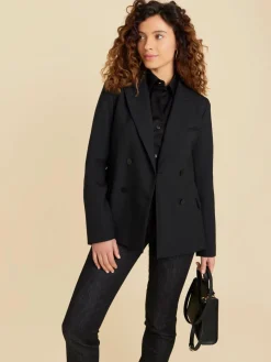 Black Cotton Twill Shirt<agnès b. New