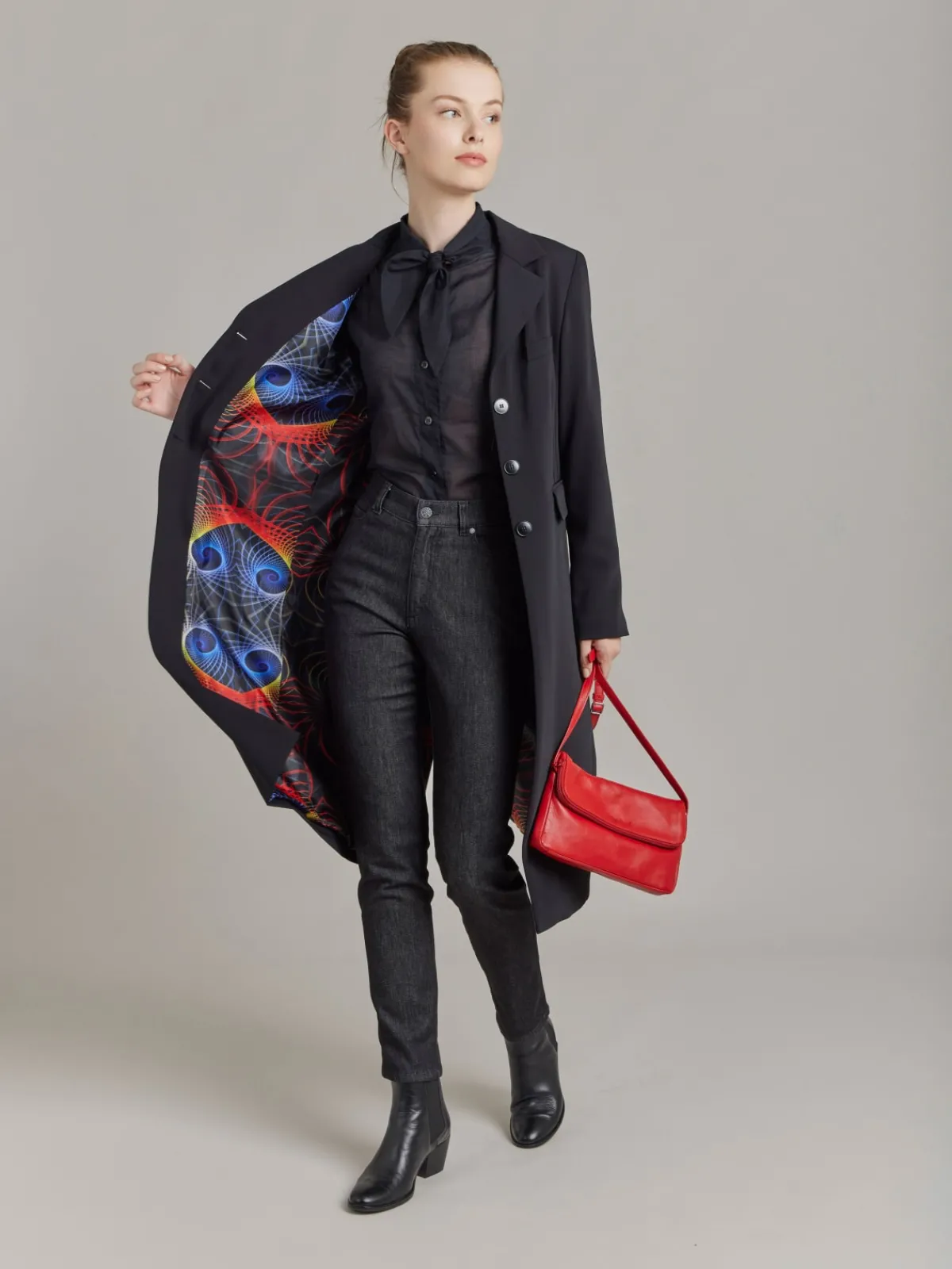 Black Cotton Voile Shirt<agnès b. Store