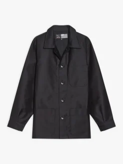 Black Cotton Women's Jacket X Dolmen<agnès b. Cheap