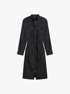 Black Cotton Zip New Mécano Dress<agnès b. Online