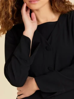 Black Cropped Acacia Jacket<agnès b. Cheap