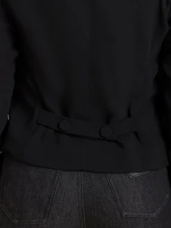 Black Cropped Acacia Jacket<agnès b. Cheap