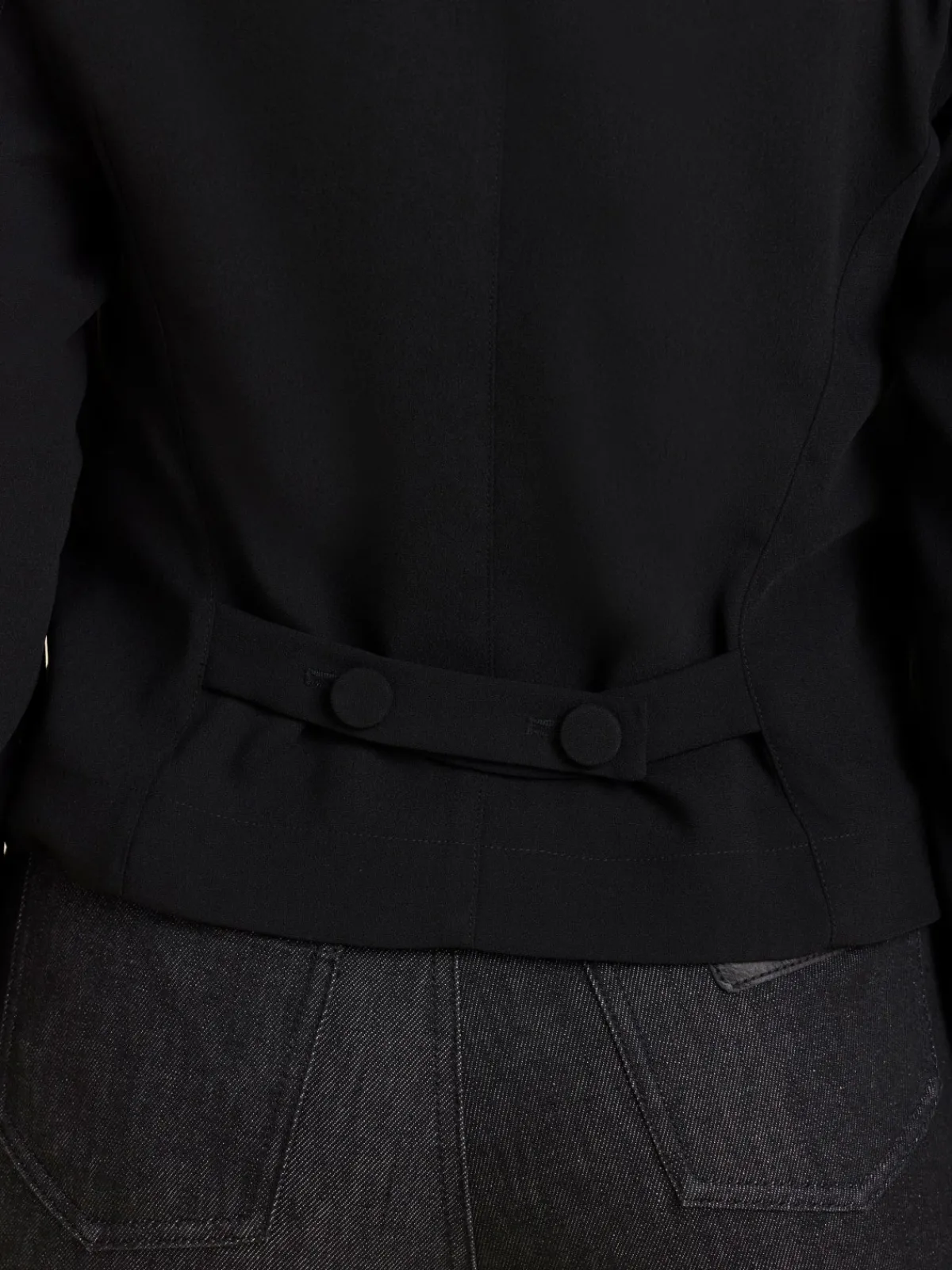 Black Cropped Acacia Jacket<agnès b. Cheap