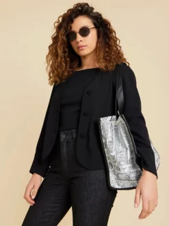 Black Cropped Acacia Jacket<agnès b. Cheap