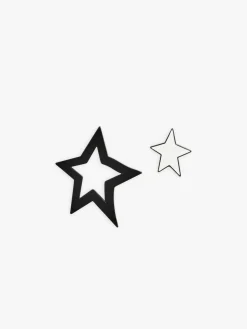 Black Double Star Pin<agnès b. Shop