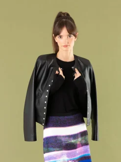 Black Evening T-shirt With Mittens<agnès b. Discount